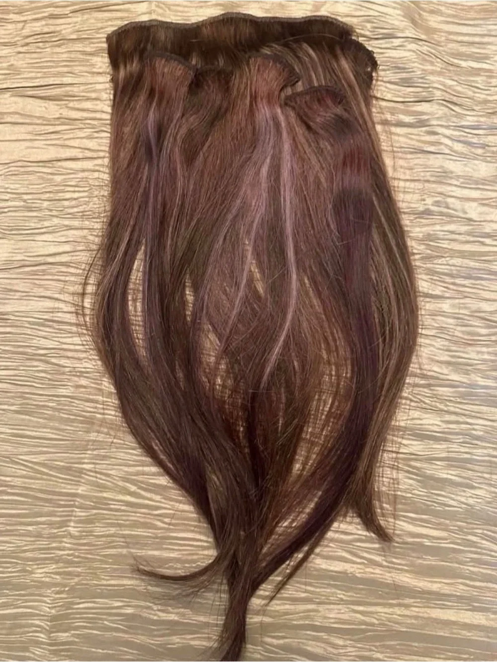 Euronext Natural Chestnut Brown Clip-In Hair Extensions - Seamless Volume